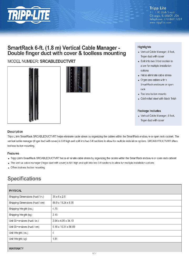 SRCABLEDUCTVRT_8757201.PDF Datasheet