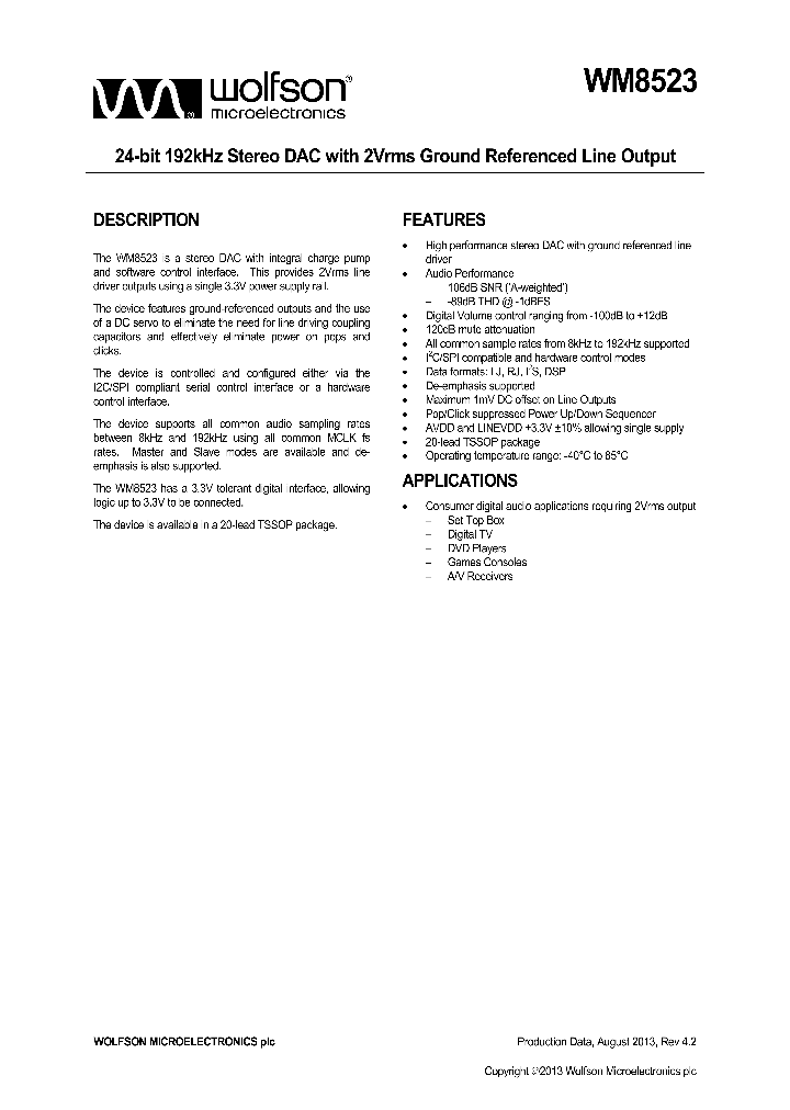 WM8523_8769384.PDF Datasheet