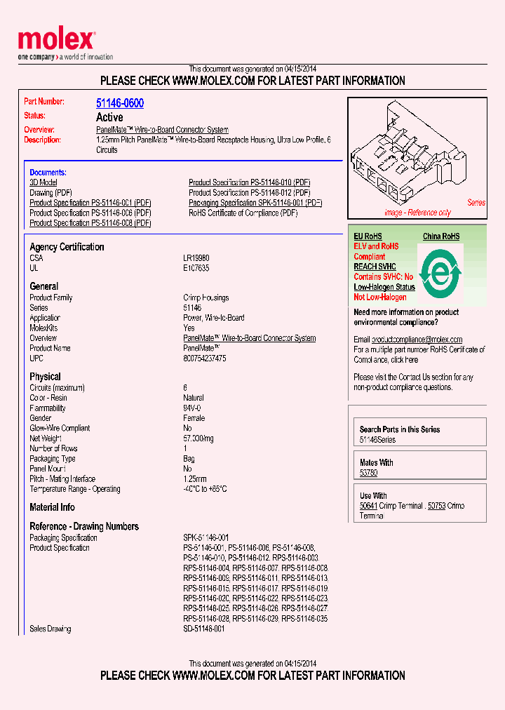 51146-0600_8770300.PDF Datasheet