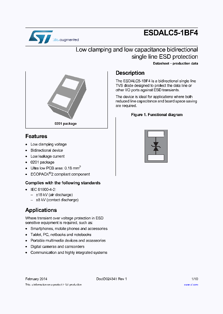 ESDALC5-1BF4_8775904.PDF Datasheet