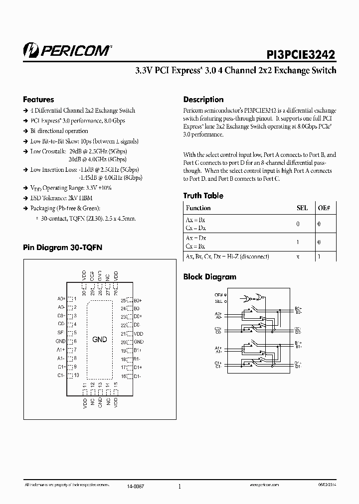 PI3PCIE3242_8781207.PDF Datasheet