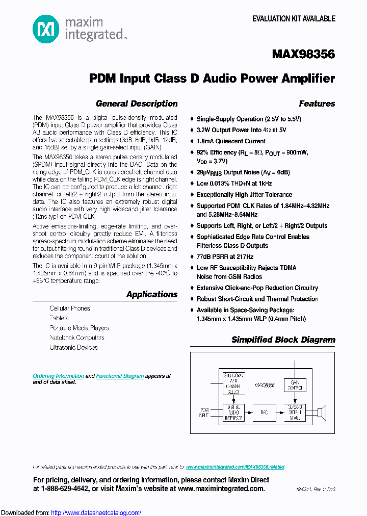 MAX98356_8783319.PDF Datasheet