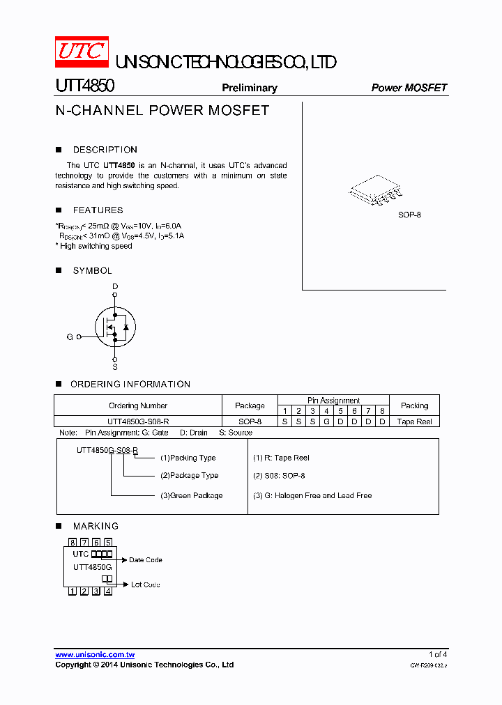 UTT4850_8784779.PDF Datasheet