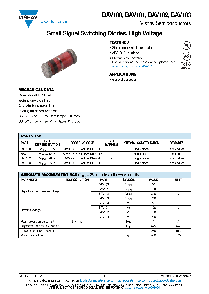 BAV100_8789470.PDF Datasheet