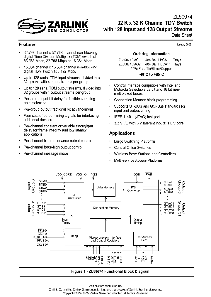 ZL50074GAC_8801021.PDF Datasheet