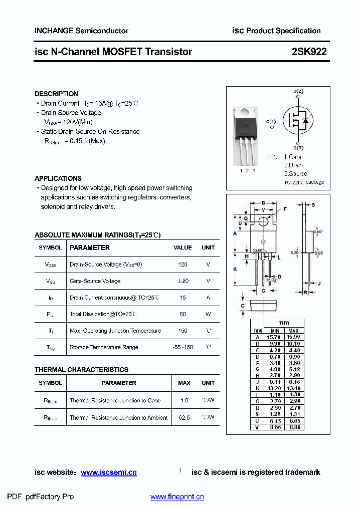 2SK922_8806111.PDF Datasheet
