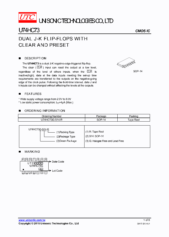 U74HC73G-S14-R_8811958.PDF Datasheet