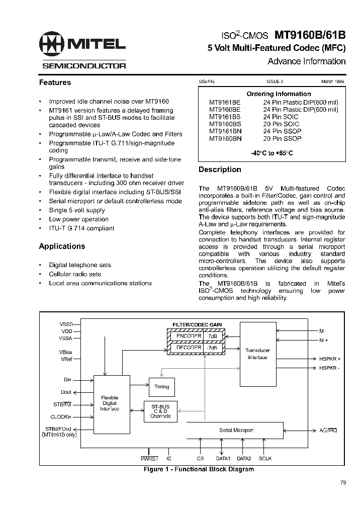 MT9160BE_8815692.PDF Datasheet