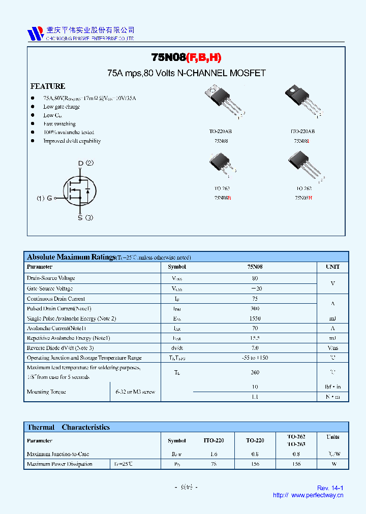 75N08_8819748.PDF Datasheet