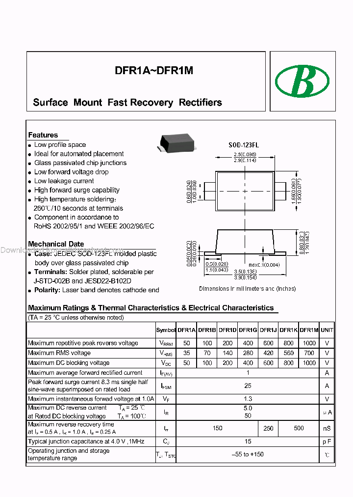 DFR1M-2C1A-2CSOD-123FL_8829249.PDF Datasheet