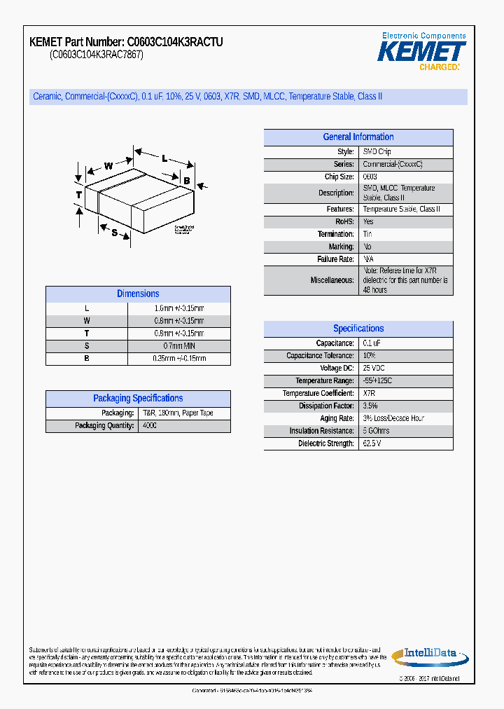 C0603C104K3RACTU_8829347.PDF Datasheet