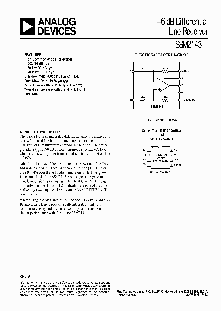 SSM2143SZ_8830454.PDF Datasheet
