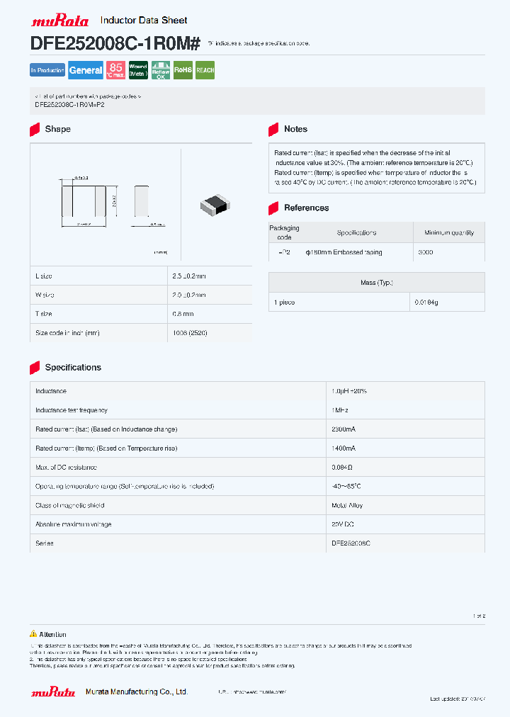 DFE252008C-1R0M_8831360.PDF Datasheet