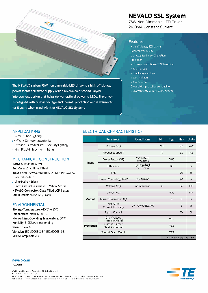 SSL-75W_8831487.PDF Datasheet