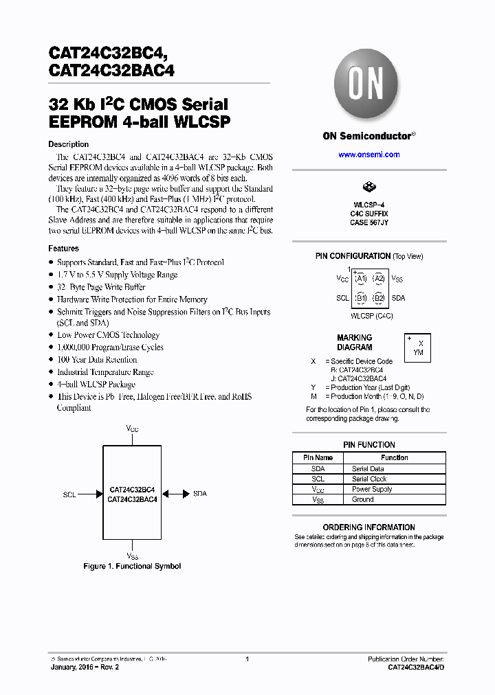 CAT24C32BAC4CTR_8837674.PDF Datasheet