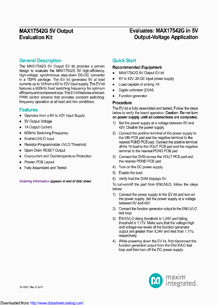 MAX17542GTBEVKIT_8838177.PDF Datasheet