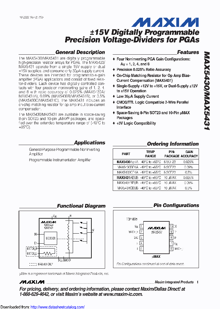 MAX5430AEKA_8833645.PDF Datasheet