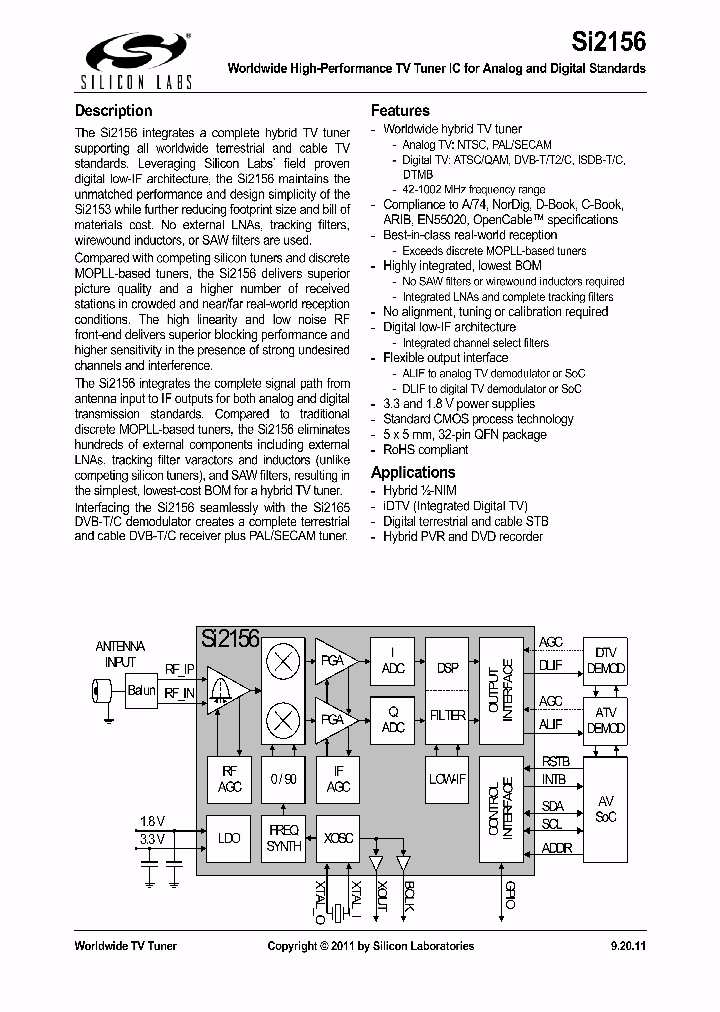 SI2156_8835122.PDF Datasheet