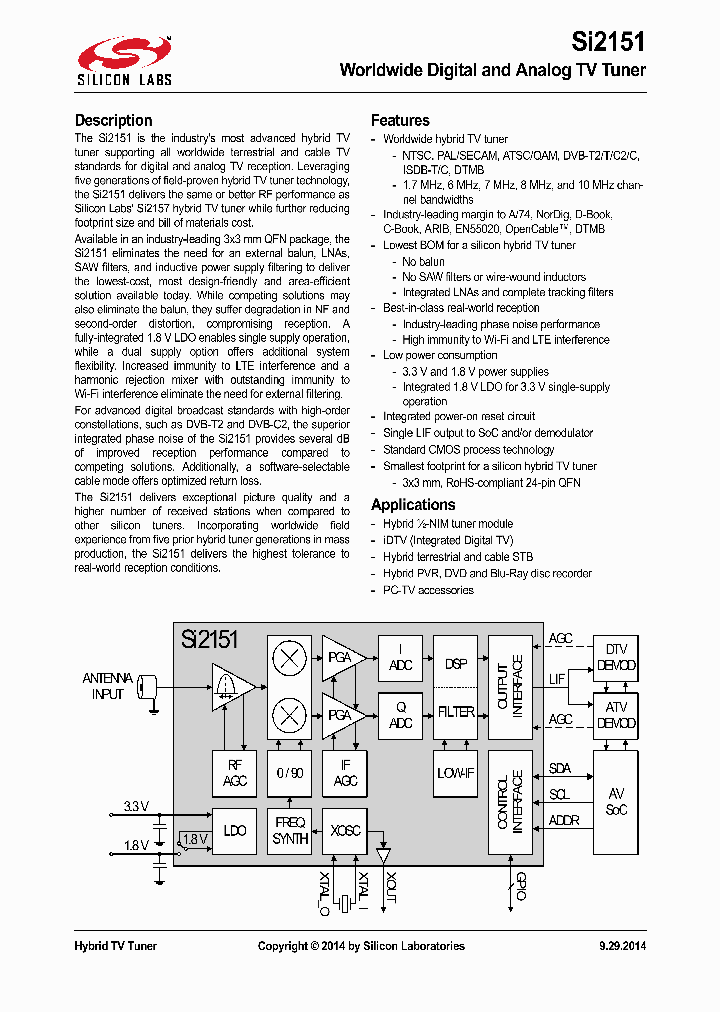 SI2151_8835121.PDF Datasheet