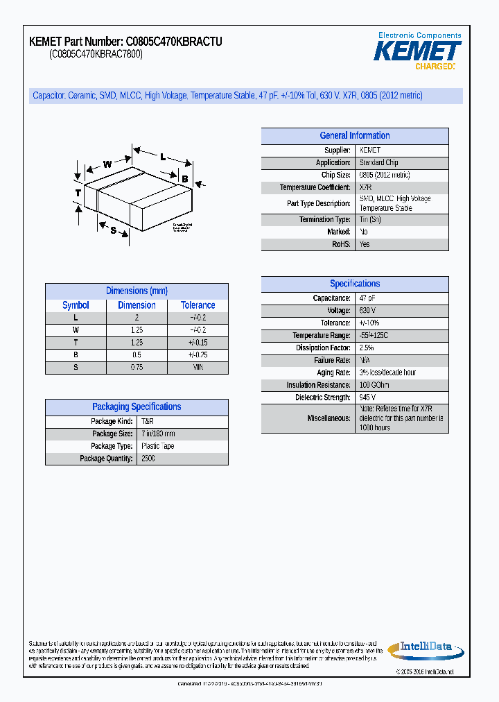 C0805C470KBRACTU_8834845.PDF Datasheet
