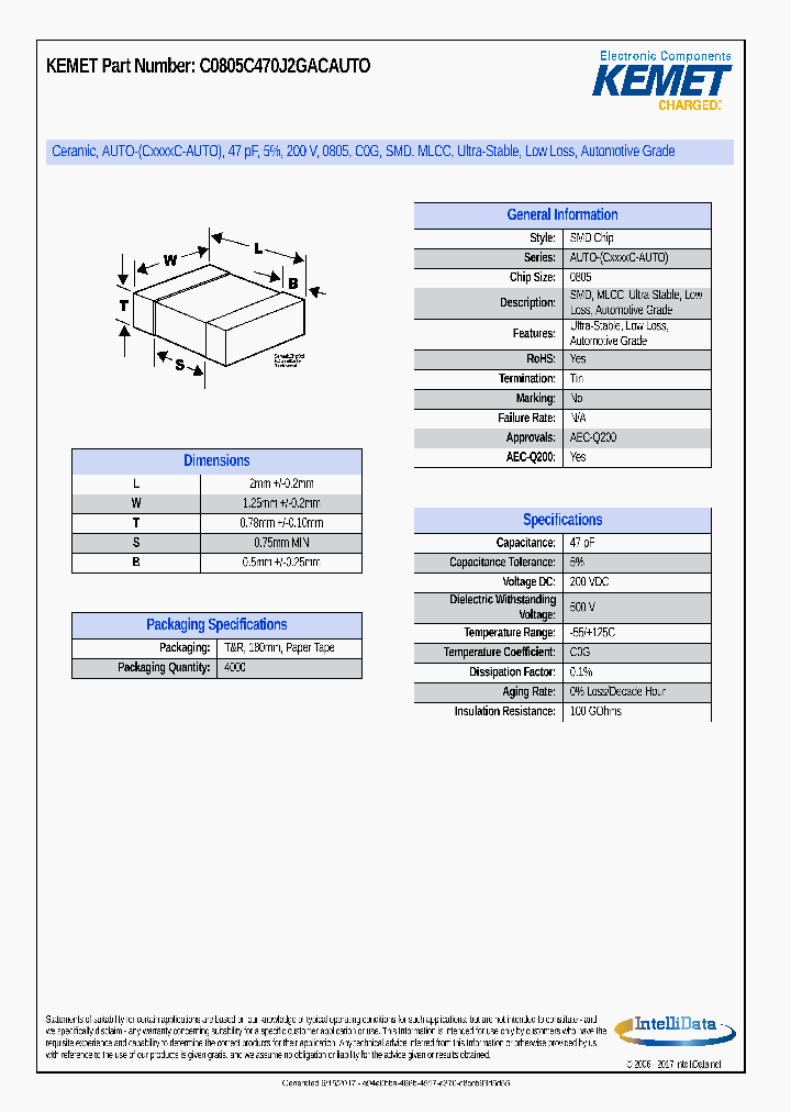 C0805C470J2GACAUTO_8834837.PDF Datasheet