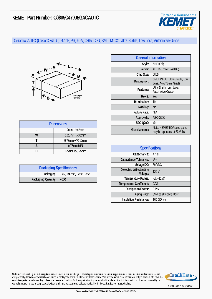 C0805C470J5GACAUTO_8834839.PDF Datasheet