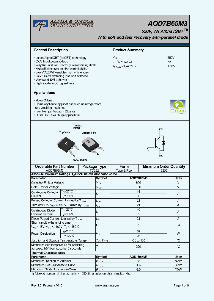 AOD7B65M3_8842137.PDF Datasheet