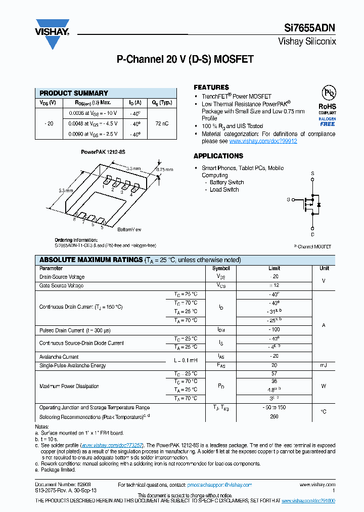SI7655ADN_8839207.PDF Datasheet