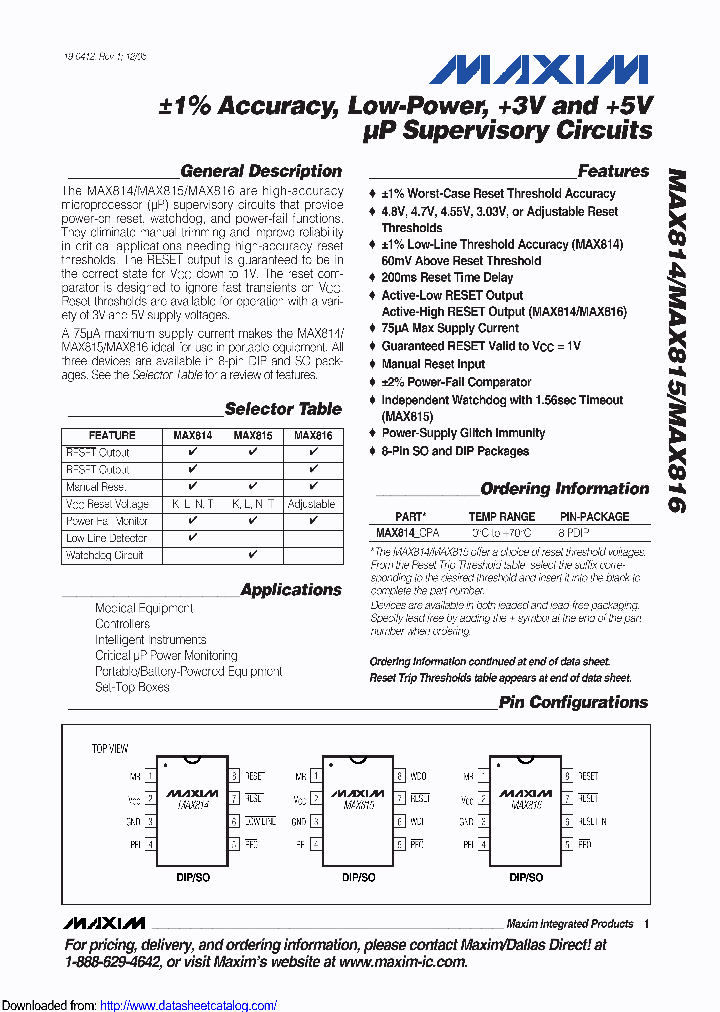 MAX814NCSA_8846157.PDF Datasheet