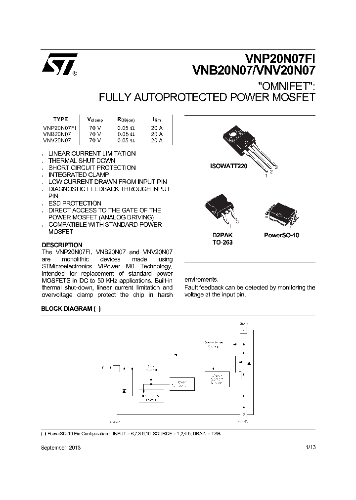 VNV20N07TR-E_8853959.PDF Datasheet