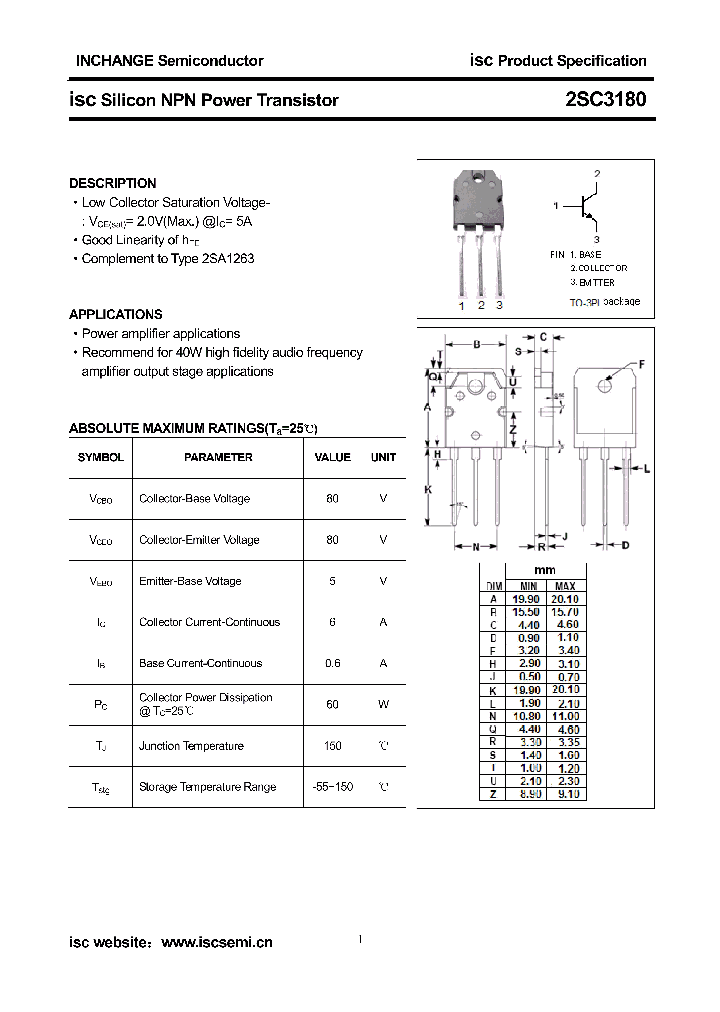 2SC3180_8844402.PDF Datasheet