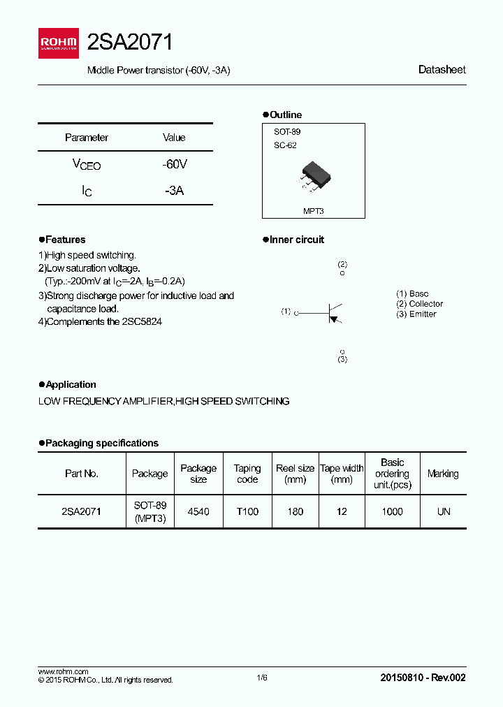 2SA2071_8840786.PDF Datasheet