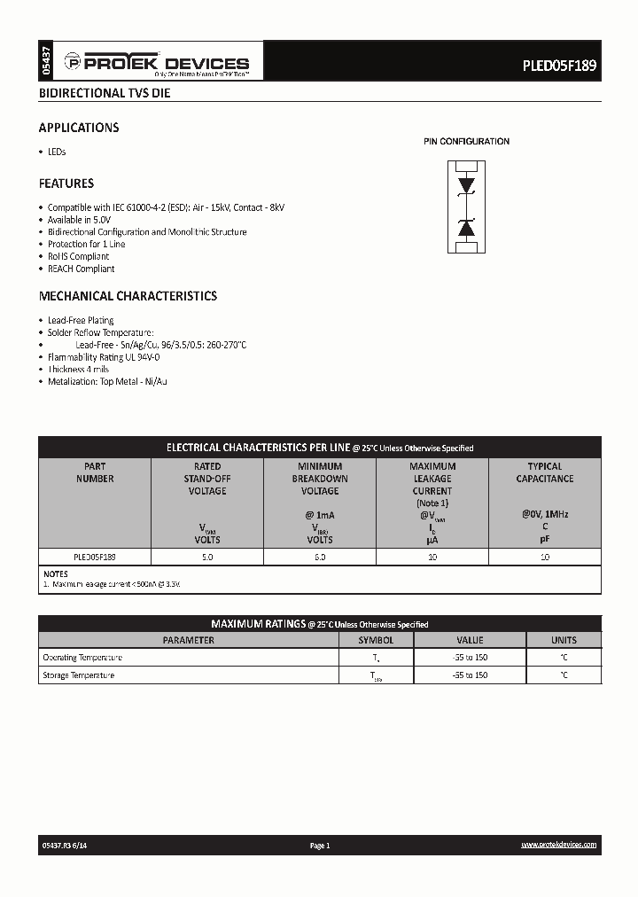 PLED05F189_8843352.PDF Datasheet