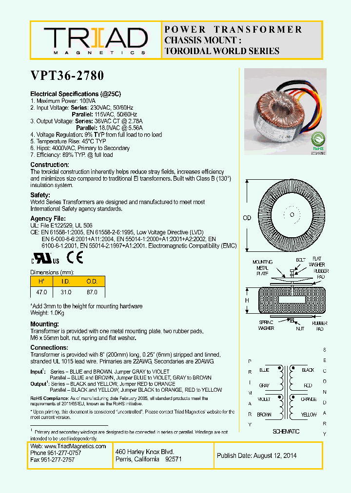 VPT36-2780_8847728.PDF Datasheet