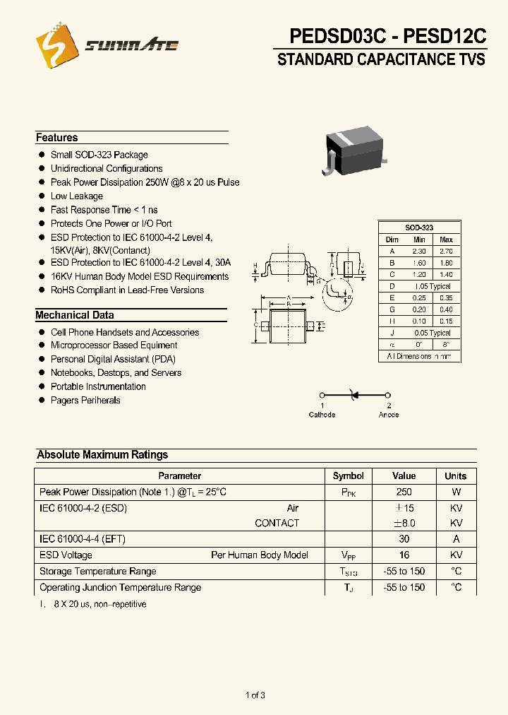 PESD05C_8850970.PDF Datasheet