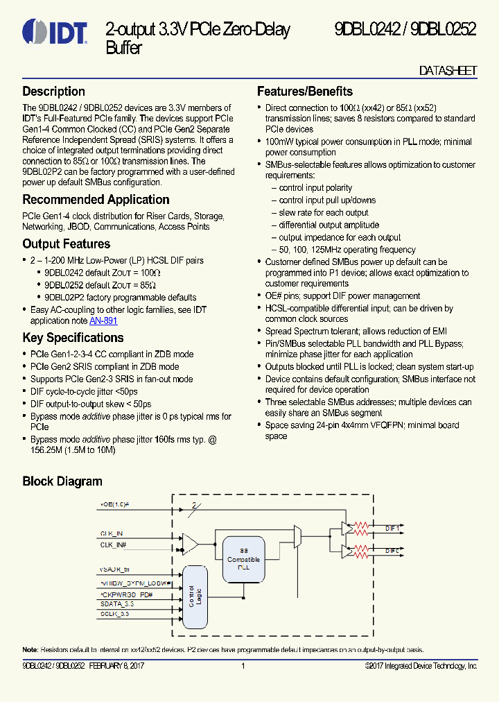 9DBL0242_8851347.PDF Datasheet