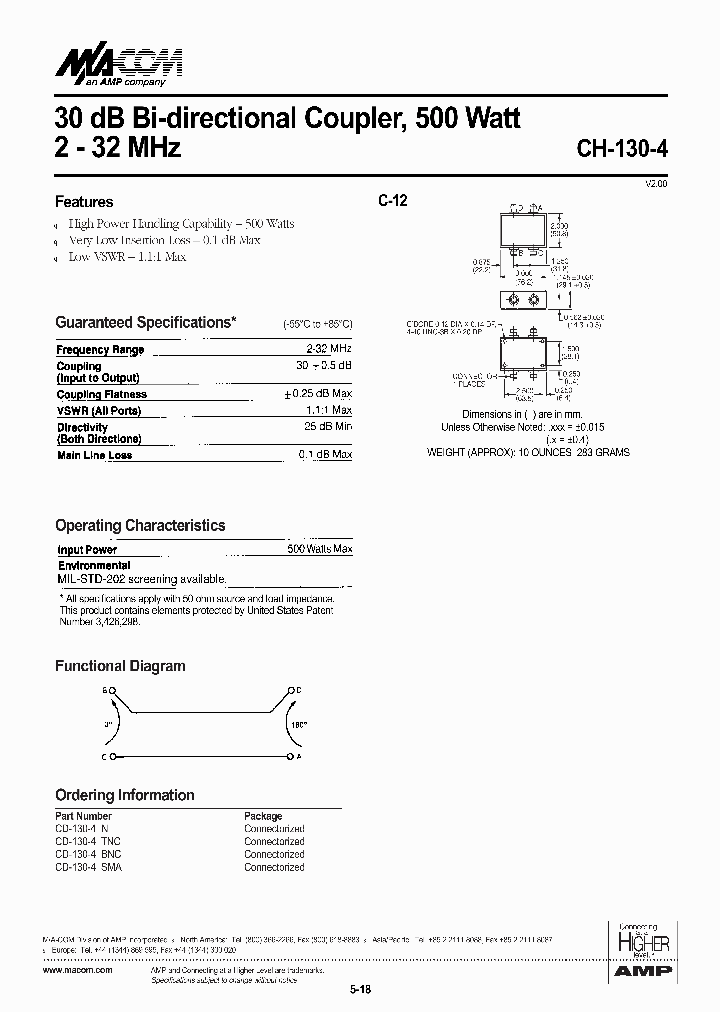 CD-130-4TNC_8851361.PDF Datasheet