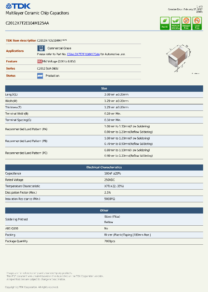 C2012X7T2E104M125AA-17_8851596.PDF Datasheet