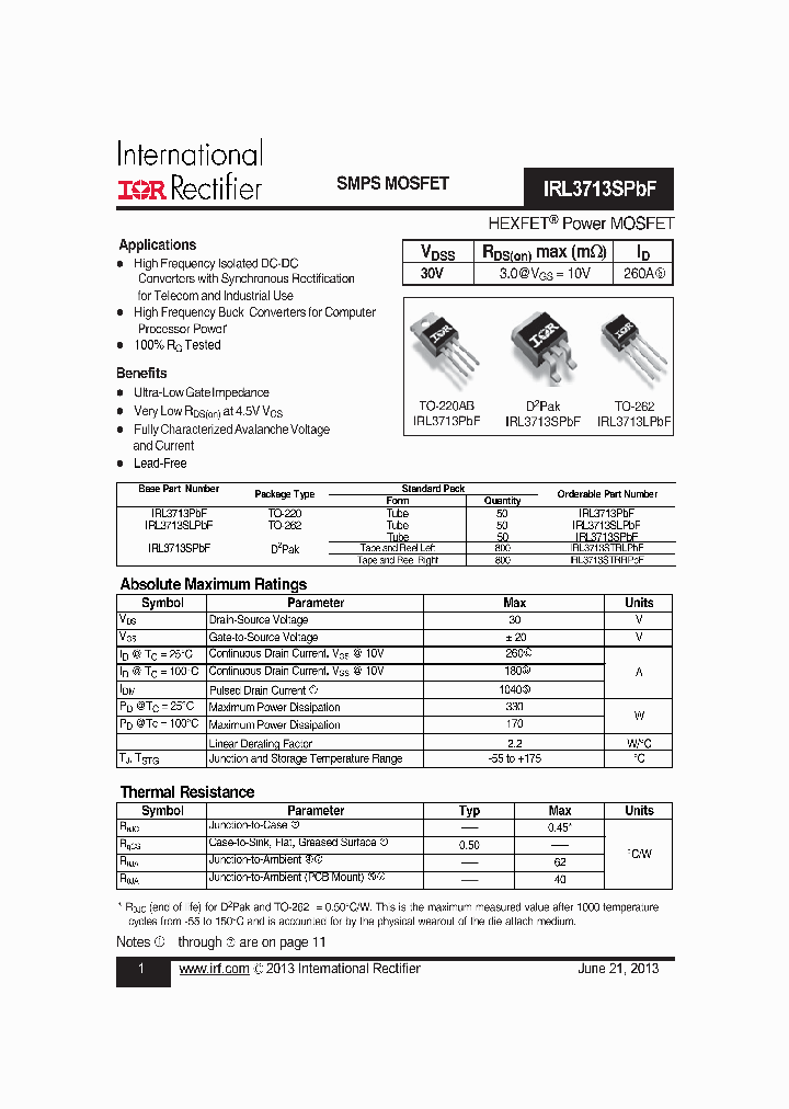 IRL3713PBF_8852232.PDF Datasheet