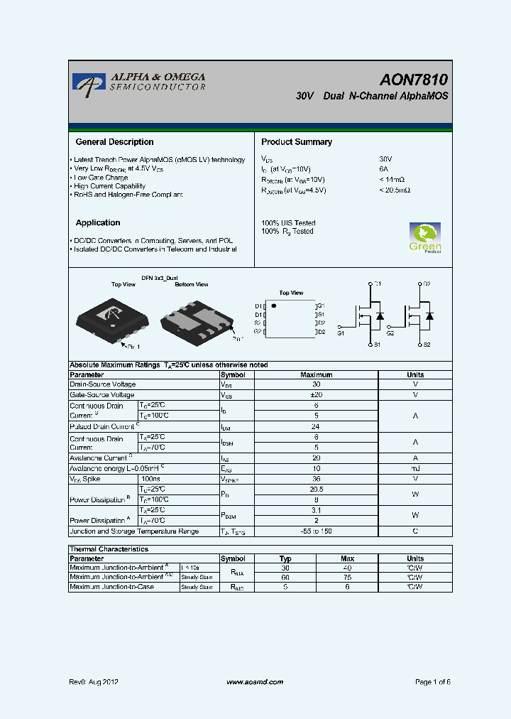 AON7810_8852587.PDF Datasheet