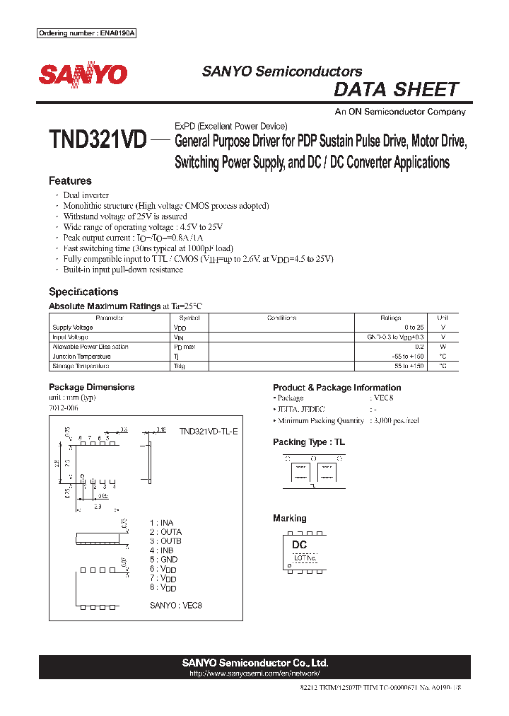 ENA0190_8863764.PDF Datasheet