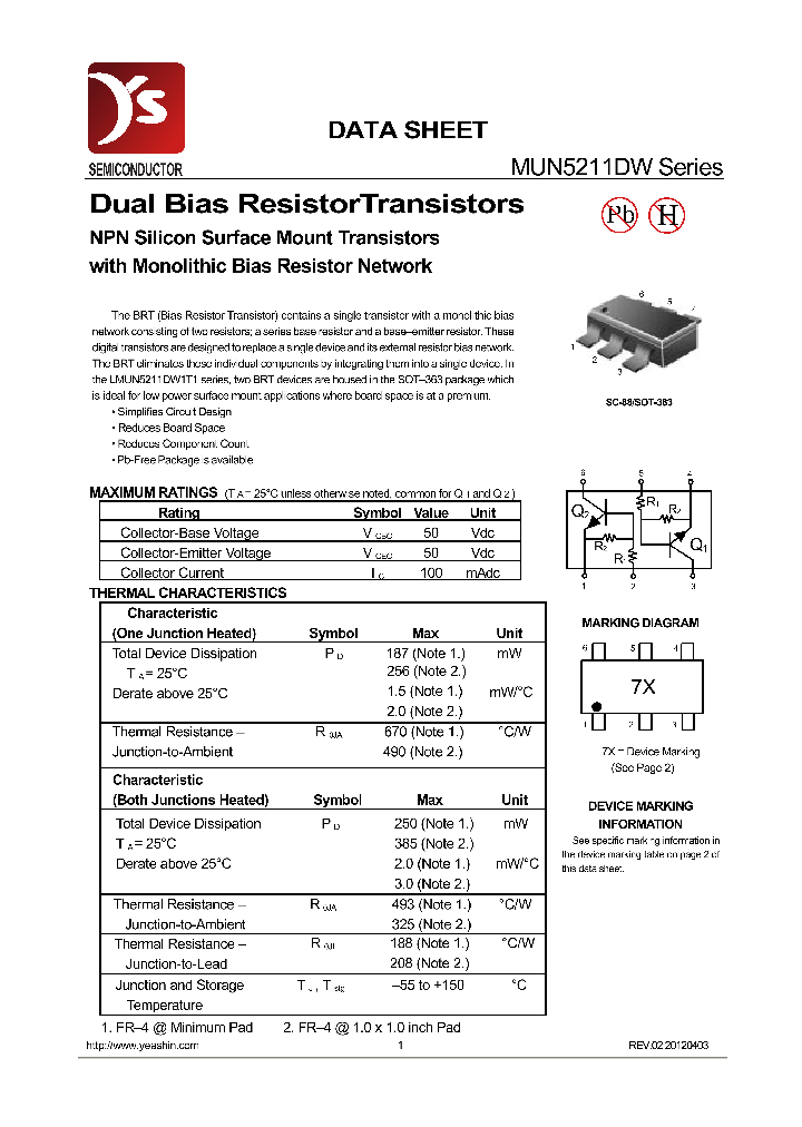MUN5212DW_8865712.PDF Datasheet