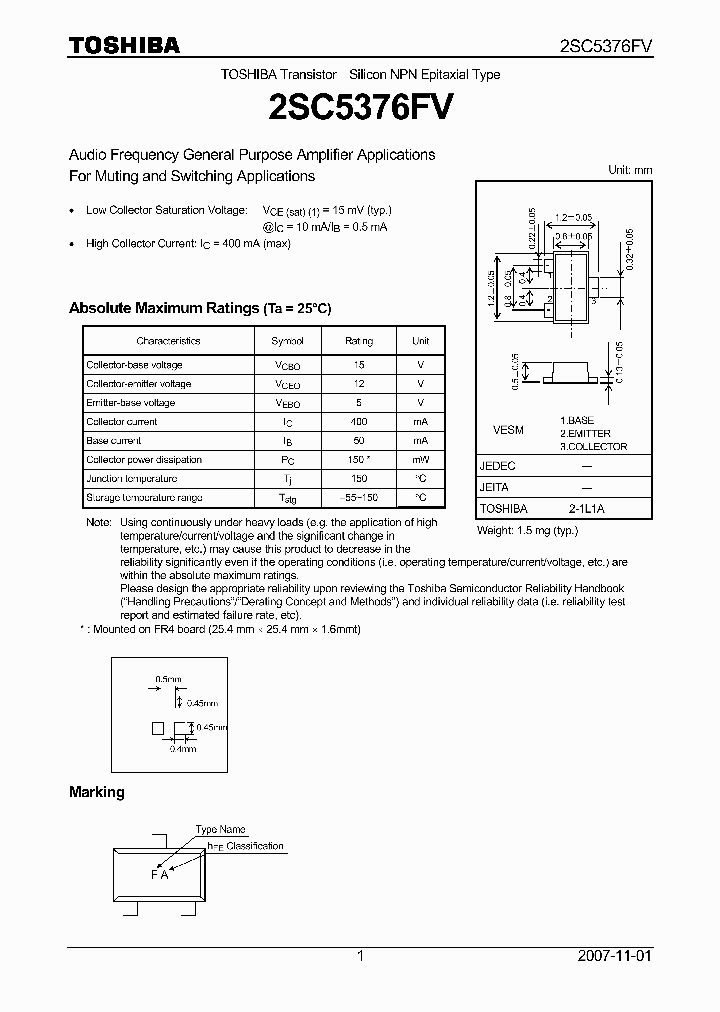 2SC5376FV_8866632.PDF Datasheet