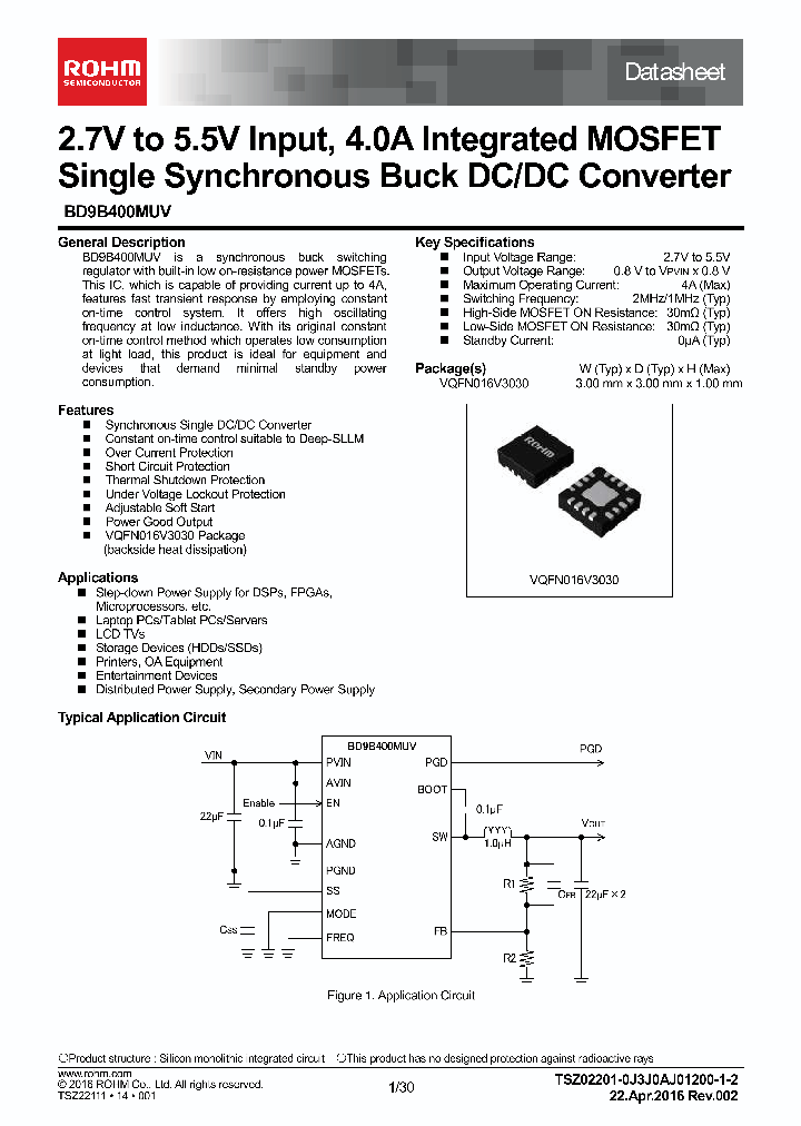 BD9B400MUV-E2_8867733.PDF Datasheet