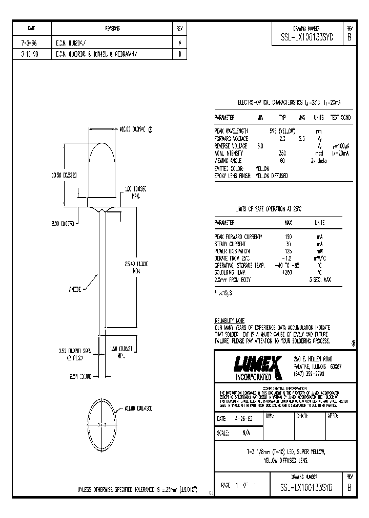 SSL-LX100133SYD_8867140.PDF Datasheet
