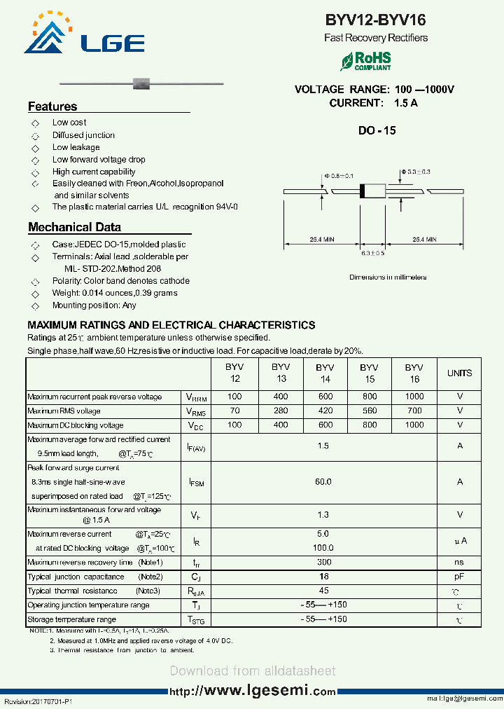 BYV16_8870032.PDF Datasheet