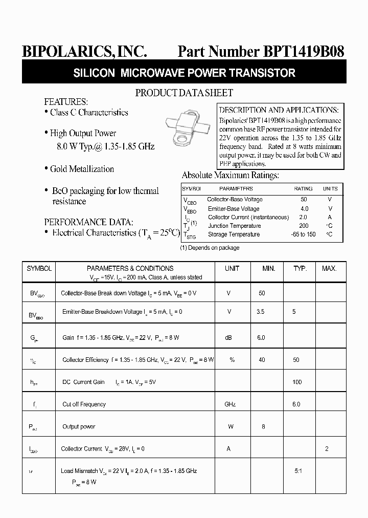 BPT1419B08_8869845.PDF Datasheet