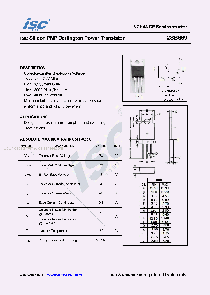 2SB669_8875120.PDF Datasheet