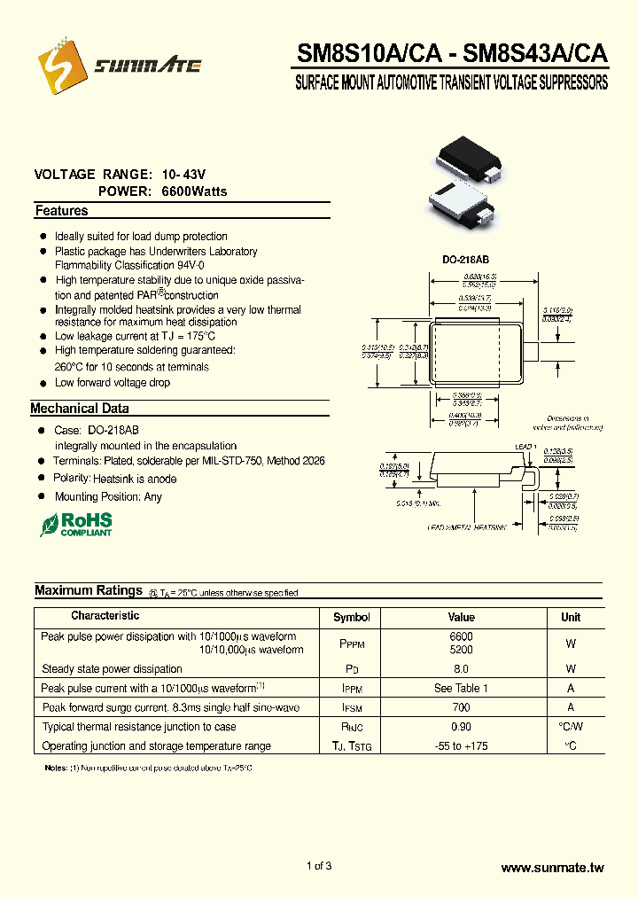 SM8S30_8876612.PDF Datasheet