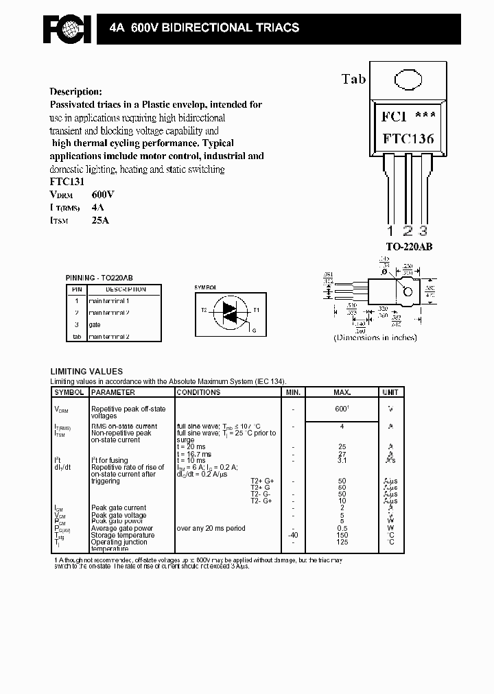 FTC136_8878713.PDF Datasheet